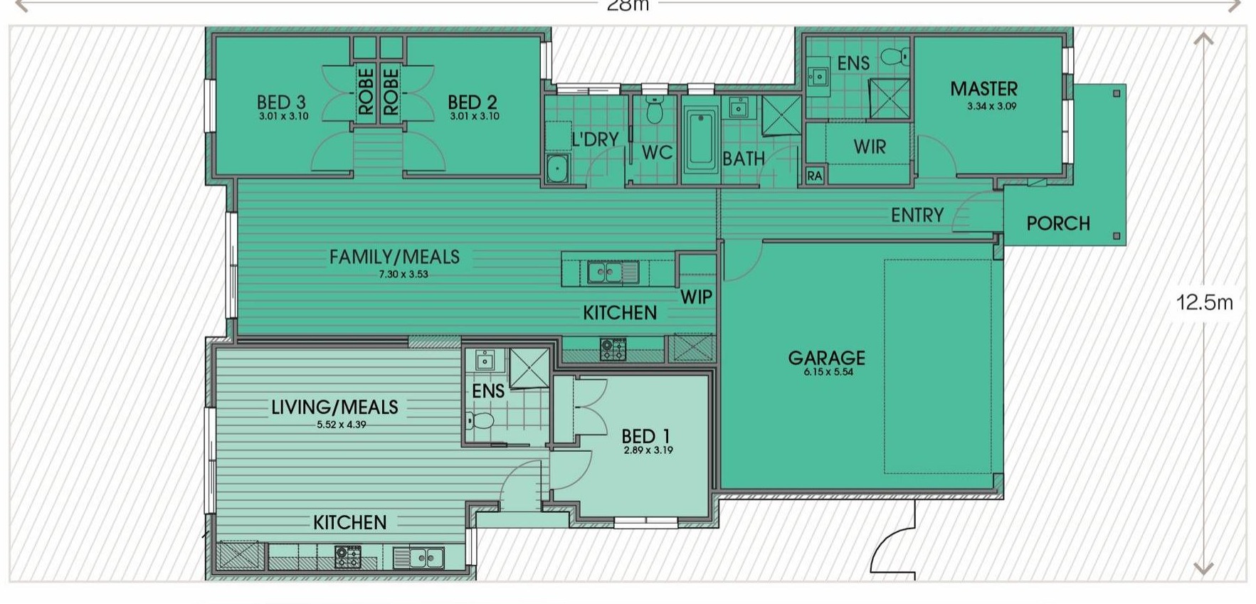 Floorplan for Lot 1730 Hornsea Street, Lara