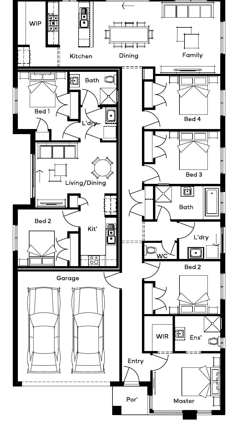 Floorplan for Lot 520 Uptown Estate, Shepparton North