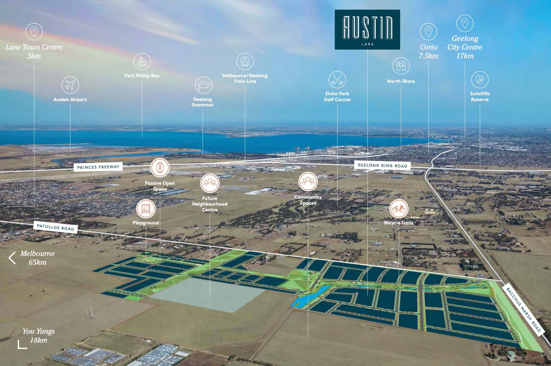 Location context for Lot 1730 Hornsea Street, Lara
