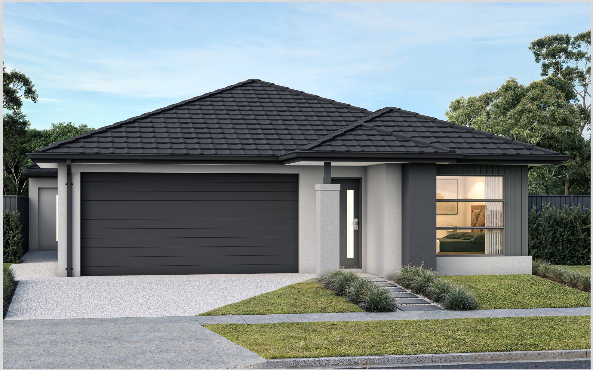 Architectural façade at Lot 18 Sanctuary Boulevard, Armstrong Creek VIC