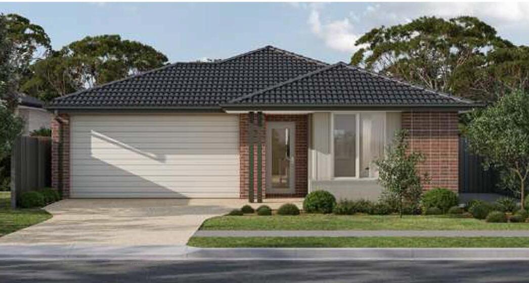 Architectural façade at Lot 520 Uptown Estate, Shepparton North VIC