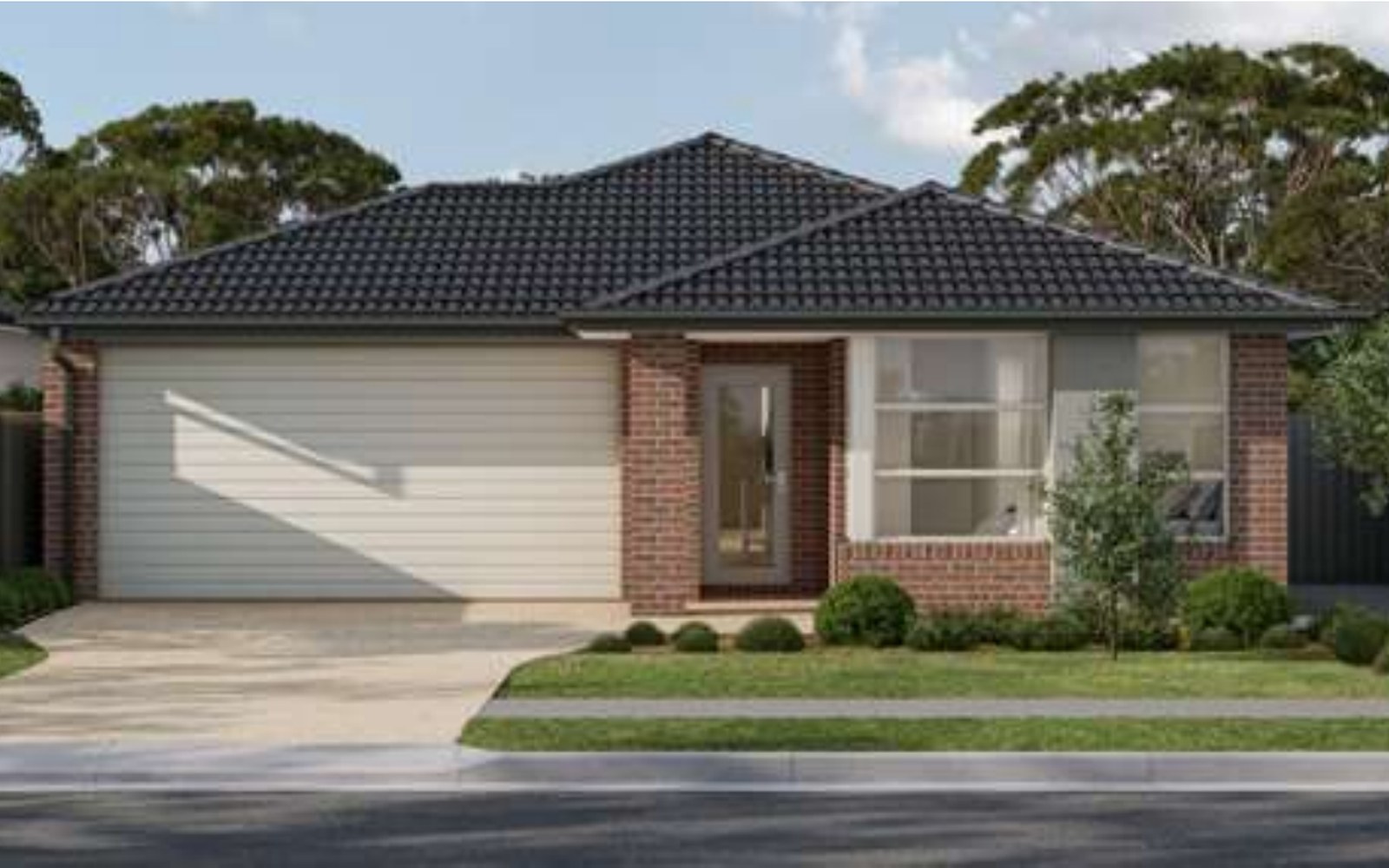 Architectural façade at Lot 614 Uptown Estate, Shepparton VIC