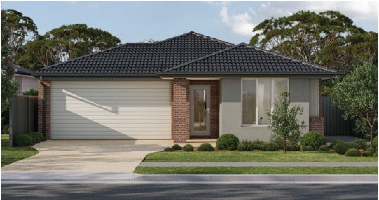 Architectural façade at Lot 639, Shepparton North VIC