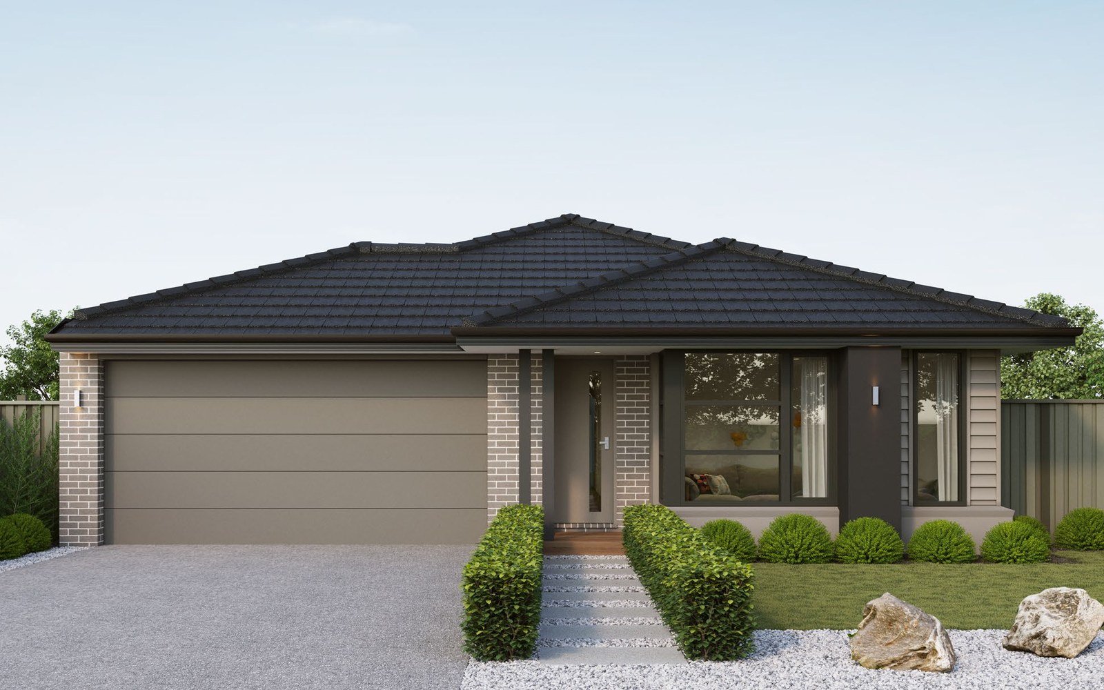 Architectural façade at Lot 83 Government Road, Stawell VIC