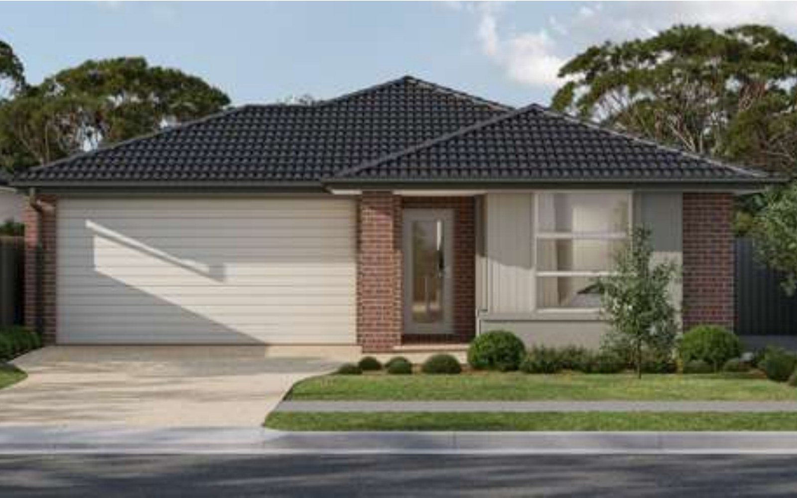 Architectural façade at Lot 213 Serenity Rise, Warragul VIC