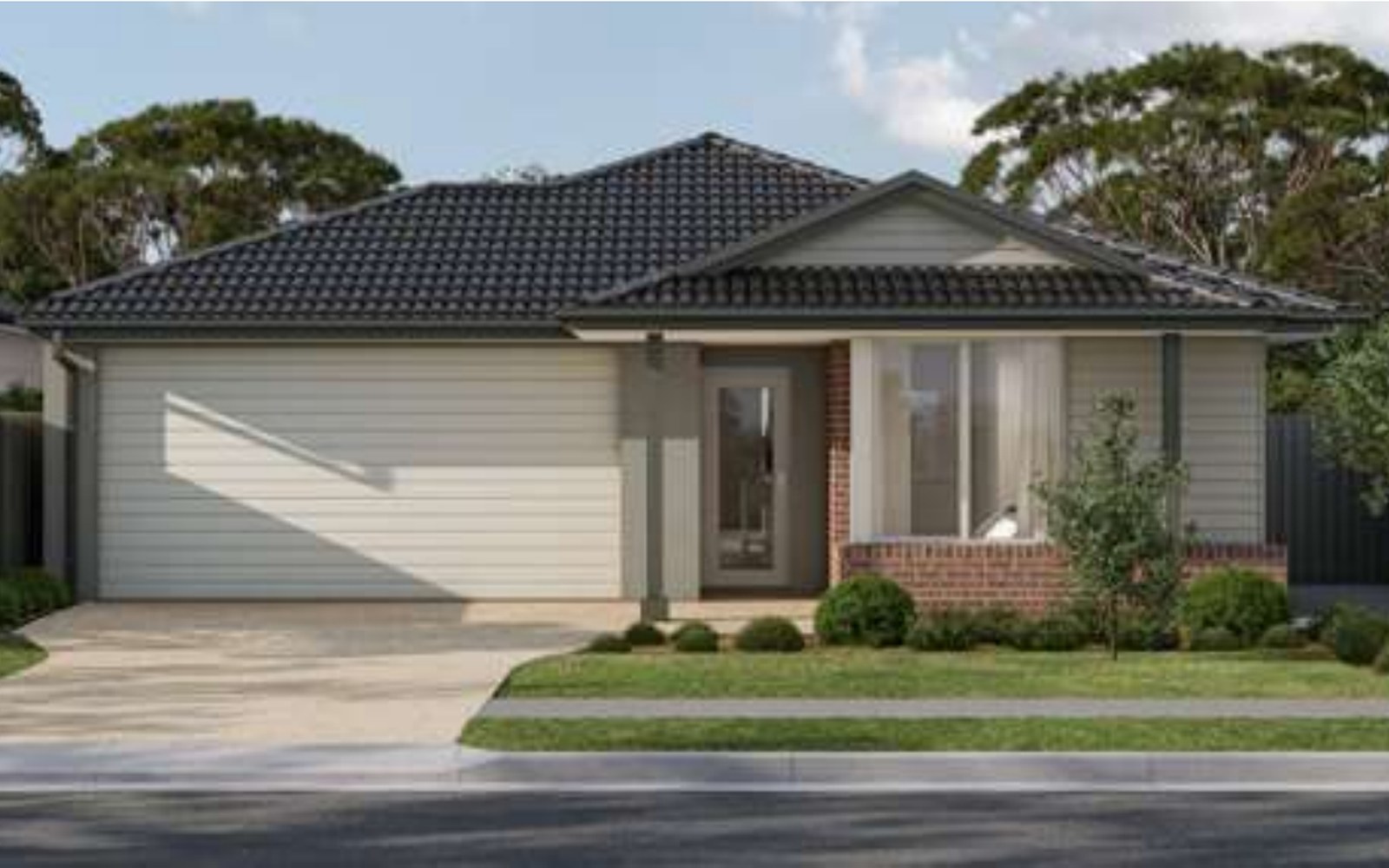 Architectural façade at Lot 212 Serenity Rise, Warragul VIC